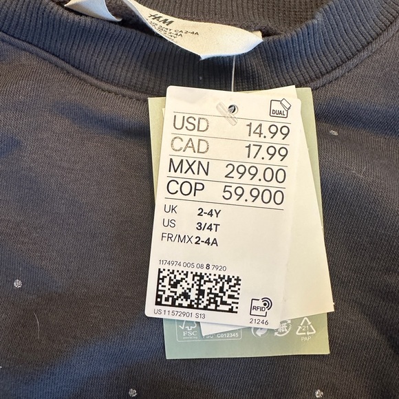 H&M Poka Dot sweater - NWT - Picture 3 of 4